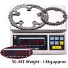 image:imageBUCKLOS 110BCD Bike Chainring Set with Pin Double Round 5 Bolts Aluminum Chainring 50T 34T 52T 36T 53T 39T for Road Bike Bicycle Fits 8 9 10 11 Speed Chains5034T