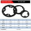 image:imageBUCKLOS 64104 BCD Bike Chainring Set with Pin Steel CNC Alloy DoubleTriple MTB Chainring 22T 24T 26T 32T 38T 42T 44T 4 Bolts Mountain Bicycle Chainrings 8 9 10 Speed Compatible423224T
