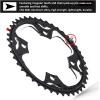 image:imageBUCKLOS 64104 BCD Bike Chainring Set with Pin Steel CNC Alloy DoubleTriple MTB Chainring 22T 24T 26T 32T 38T 42T 44T 4 Bolts Mountain Bicycle Chainrings 8 9 10 Speed CompatibleAL423224T3PCS