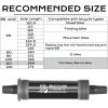 image:imageBUCKLOS Bike Square Taper Bottom Bracket  688090100110120x1105 113 116 118 1225 127 140 152 156 166 174mm Bicycle BSA Brackets for MountainMTBRoadFat BikeEbikeBB110Black