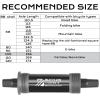 image:imageBUCKLOS Bike Square Taper Bottom Bracket  688090100110120x1105 113 116 118 1225 127 140 152 156 166 174mm Bicycle BSA Brackets for MountainMTBRoadFat BikeEbikeBB100Black