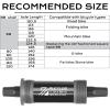 image:imageBUCKLOS Bike Square Taper Bottom Bracket  688090100110120x1105 113 116 118 1225 127 140 152 156 166 174mm Bicycle BSA Brackets for MountainMTBRoadFat BikeEbikeBB68Black