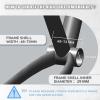 image:imageBUCKLOS ThreadedPressFitDub Bottom Bracket BSA 6873mm8692mm CeramicSteel BearingsBlackRedBBFit DUB 6873mmBlack