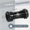 image:imageBUCKLOS ThreadedPressFitDub Bottom Bracket BSA 6873mm8692mm CeramicSteel BearingsBlackRedBBFit DUB 6873mmBlack