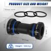 image:imageBUCKLOS ThreadedPressFitDub Bottom Bracket BSA 6873mm8692mm CeramicSteel BearingsBlackRedBBMH500Steel BearingBlack