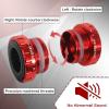 image:imageBUCKLOS ThreadedPressFitDub Bottom Bracket BSA 6873mm8692mm CeramicSteel BearingsBlackRedBBMH530Steel BearingRed