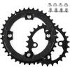 image:imageBUCKLOS 64104 BCD Bike Chainring Set with Pin Steel CNC Alloy DoubleTriple MTB Chainring 22T 24T 26T 32T 38T 42T 44T 4 Bolts Mountain Bicycle Chainrings 8 9 10 Speed Compatible3826T2PCS