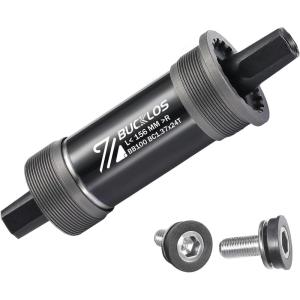 image:imageBUCKLOS Bike Square Taper Bottom Bracket  688090100110120x1105 113 116 118 1225 127 140 152 156 166 174mm Bicycle BSA Brackets for MountainMTBRoadFat BikeEbikeBB100Black