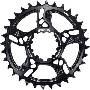image:imageBUCKLOS Mountain Bike Chainring 32T 34T 36T 38T Single Speed 3Bolt 7075 CNC Aluminium MTB Narrow Wide Ultralight Chainring for SRAM GX NX SX X3 X4 X7 X01 XX132T