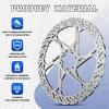 image:imageBUCKLOS 140mm 160mm 180mm 203mm MTB Disc Brake Rotor with 6 Bolts Bicycle Brakes Stainless Steel Rotors M5 Screws Opposite Hole Distance 44mm fit Mountain Road Bikes MTB BMXRT58