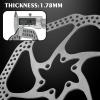 image:imageBUCKLOS 140mm 160mm 180mm 203mm MTB Disc Brake Rotor with 6 Bolts Bicycle Brakes Stainless Steel Rotors M5 Screws Opposite Hole Distance 44mm fit Mountain Road Bikes MTB BMXsliverB