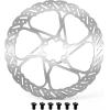 image:imageBUCKLOS 140mm 160mm 180mm 203mm MTB Disc Brake Rotor with 6 Bolts Bicycle Brakes Stainless Steel Rotors M5 Screws Opposite Hole Distance 44mm fit Mountain Road Bikes MTB BMXRT58