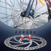 image:imageBUCKLOS 140mm 160mm 180mm 203mm MTB Disc Brake Rotor with 6 Bolts Bicycle Brakes Stainless Steel Rotors M5 Screws Opposite Hole Distance 44mm fit Mountain Road Bikes MTB BMXsliverA