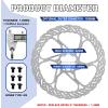 image:imageBUCKLOS 140mm 160mm 180mm 203mm MTB Disc Brake Rotor with 6 Bolts Bicycle Brakes Stainless Steel Rotors M5 Screws Opposite Hole Distance 44mm fit Mountain Road Bikes MTB BMXRT58