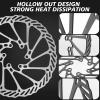 image:imageBUCKLOS 140mm 160mm 180mm 203mm MTB Disc Brake Rotor with 6 Bolts Bicycle Brakes Stainless Steel Rotors M5 Screws Opposite Hole Distance 44mm fit Mountain Road Bikes MTB BMXsliverC