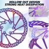 image:imageBUCKLOS 140mm 160mm 180mm 203mm MTB Disc Brake Rotor with 6 Bolts Bicycle Brakes Stainless Steel Rotors M5 Screws Opposite Hole Distance 44mm fit Mountain Road Bikes MTB BMXmultiC
