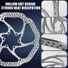 image:imageBUCKLOS 140mm 160mm 180mm 203mm MTB Disc Brake Rotor with 6 Bolts Bicycle Brakes Stainless Steel Rotors M5 Screws Opposite Hole Distance 44mm fit Mountain Road Bikes MTB BMXsliverA
