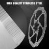 image:imageBUCKLOS 140mm 160mm 180mm 203mm MTB Disc Brake Rotor with 6 Bolts Bicycle Brakes Stainless Steel Rotors M5 Screws Opposite Hole Distance 44mm fit Mountain Road Bikes MTB BMXsliverB