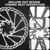 image:imageBUCKLOS 140mm 160mm 180mm 203mm MTB Disc Brake Rotor with 6 Bolts Bicycle Brakes Stainless Steel Rotors M5 Screws Opposite Hole Distance 44mm fit Mountain Road Bikes MTB BMXsliverC