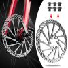 image:imageBUCKLOS 140mm 160mm 180mm 203mm MTB Disc Brake Rotor with 6 Bolts Bicycle Brakes Stainless Steel Rotors M5 Screws Opposite Hole Distance 44mm fit Mountain Road Bikes MTB BMXsliverC