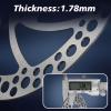 image:imageBUCKLOS 140mm 160mm 180mm 203mm MTB Disc Brake Rotor with 6 Bolts Bicycle Brakes Stainless Steel Rotors M5 Screws Opposite Hole Distance 44mm fit Mountain Road Bikes MTB BMXsliverA