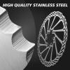 image:imageBUCKLOS 140mm 160mm 180mm 203mm MTB Disc Brake Rotor with 6 Bolts Bicycle Brakes Stainless Steel Rotors M5 Screws Opposite Hole Distance 44mm fit Mountain Road Bikes MTB BMXsliverC