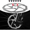 image:imageBUCKLOS 140mm 160mm 180mm 203mm MTB Disc Brake Rotor with 6 Bolts Bicycle Brakes Stainless Steel Rotors M5 Screws Opposite Hole Distance 44mm fit Mountain Road Bikes MTB BMXsliverB