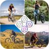 image:imageBUCKLOS 140mm 160mm 180mm 203mm MTB Disc Brake Rotor with 6 Bolts Bicycle Brakes Stainless Steel Rotors M5 Screws Opposite Hole Distance 44mm fit Mountain Road Bikes MTB BMXmultiB