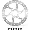 image:imageBUCKLOS 140mm 160mm 180mm 203mm MTB Disc Brake Rotor with 6 Bolts Bicycle Brakes Stainless Steel Rotors M5 Screws Opposite Hole Distance 44mm fit Mountain Road Bikes MTB BMXRT58