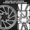 image:imageBUCKLOS 140mm 160mm 180mm 203mm MTB Disc Brake Rotor with 6 Bolts Bicycle Brakes Stainless Steel Rotors M5 Screws Opposite Hole Distance 44mm fit Mountain Road Bikes MTB BMXsliverC