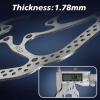 image:imageBUCKLOS 140mm 160mm 180mm 203mm MTB Disc Brake Rotor with 6 Bolts Bicycle Brakes Stainless Steel Rotors M5 Screws Opposite Hole Distance 44mm fit Mountain Road Bikes MTB BMXsliverA