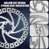 image:imageBUCKLOS 140mm 160mm 180mm 203mm MTB Disc Brake Rotor with 6 Bolts Bicycle Brakes Stainless Steel Rotors M5 Screws Opposite Hole Distance 44mm fit Mountain Road Bikes MTB BMXsliverA