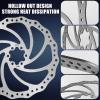 image:imageBUCKLOS 140mm 160mm 180mm 203mm MTB Disc Brake Rotor with 6 Bolts Bicycle Brakes Stainless Steel Rotors M5 Screws Opposite Hole Distance 44mm fit Mountain Road Bikes MTB BMXsliverA