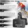 image:imageBUCKLOS Bike Disc Brake Pads for TRP Tektro Shimano MT200 Deore BrM575 M525 M515 T615 T675 M505 M495 M486 M485 Ridstar Q20Bicycle Disk Brakes Pads for Mountain BikeElectric BikeRoadScooterEbikeSemiMetallic4PC