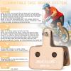 image:imageBUCKLOS Bike Disc Brake Pads for TRP Tektro Shimano MT200 Deore BrM575 M525 M515 T615 T675 M505 M495 M486 M485 Ridstar Q20Bicycle Disk Brakes Pads for Mountain BikeElectric BikeRoadScooterEbikeSintered Metal2PC
