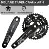 image:imageBUCKLOS DoubleTriple 64104 BCD Square Taper Bike Crankset  2x3x Mountian Bike MTB 170mm Bicycle Cranksets with 22242632384244T Chainring for 8910 SpeedCrank423224T