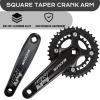 image:imageBUCKLOS DoubleTriple 64104 BCD Square Taper Bike Crankset  2x3x Mountian Bike MTB 170mm Bicycle Cranksets with 22242632384244T Chainring for 8910 SpeedCrank3826T