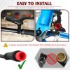 image:imageBUCKLOS Ebike Hydraulic Disc Brake Zoom HB775E 2PIN 2 Pistons Ebike Electric PowerOff Brakes Left Front 1110mm Right Rear 1850mm with Mounting Adapter Fit EBikeScooter and Electric MotorcycleFrontRearBlack