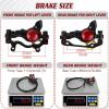 image:imageBUCKLOS Ebike Hydraulic Disc Brake Zoom HB775E 2PIN 2 Pistons Ebike Electric PowerOff Brakes Left Front 1110mm Right Rear 1850mm with Mounting Adapter Fit EBikeScooter and Electric MotorcycleRear Only Black