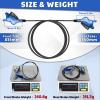 image:imageBUCKLOS IIIPRO MTB 4 Pistons Hydraulic Disc Brake Set Front 800mm and Rear 1550mm with Ceramic Brake Pad for Mountain BikePreBledBlue