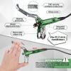 image:imageBUCKLOS IIIPRO MTB 4 Pistons Hydraulic Disc Brake Set Front 800mm and Rear 1550mm with Ceramic Brake Pad for Mountain BikePreBledGreen