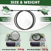 image:imageBUCKLOS IIIPRO MTB 4 Pistons Hydraulic Disc Brake Set Front 800mm and Rear 1550mm with Ceramic Brake Pad for Mountain BikePreBledGreen