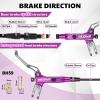 image:imageBUCKLOS IIIPRO MTB 4 Pistons Hydraulic Disc Brake Set Front 800mm and Rear 1550mm with Ceramic Brake Pad for Mountain BikePreBledPurple