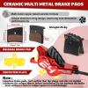 image:imageBUCKLOS IIIPRO MTB 4 Pistons Hydraulic Disc Brake Set Front 800mm and Rear 1550mm with Ceramic Brake Pad for Mountain BikePreBledRed