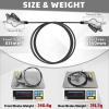 image:imageBUCKLOS IIIPRO MTB 4 Pistons Hydraulic Disc Brake Set Front 800mm and Rear 1550mm with Ceramic Brake Pad for Mountain BikePreBledSilver