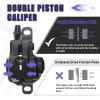 image:imageBUCKLOS MTB Bike Disc Brake kit Mechanical Disc Brakes Aluminum Alloy Caliper for Mountain Bike with 160mm Stainless Steel RotorFloating RotorsDual PistonMuticolor
