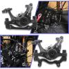 image:imageBUCKLOS MTB Bike Disc Brake kit Mechanical Disc Brakes Aluminum Alloy Caliper for Mountain Bike with 160mm Stainless Steel RotorFloating RotorsDual PistonMuticolor