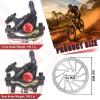 image:imageBUCKLOS MTB Bike Disc Brake kit Mechanical Disc Brakes Aluminum Alloy Caliper for Mountain Bike with 160mm Stainless Steel RotorFloating RotorsHydraulic CaliperSilver