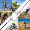 image:imageBUCKLOS MTB Hydraulic Disc Brake Set 4 Pistons Front 850mm and Rear 1550mm Hydraulic Brakes with Aluminum Alloy Lever with Caliper Ceramic Brake Pad Fit Mountain BikeEbikeFat Bike HBCP4 PreBledSilver