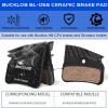 image:imageBUCKLOS MTB Hydraulic Disc Brake Set 4 Pistons Front 850mm and Rear 1550mm Hydraulic Brakes with Aluminum Alloy Lever with Caliper Ceramic Brake Pad Fit Mountain BikeEbikeFat Bike HBCP4 PreBledBlue